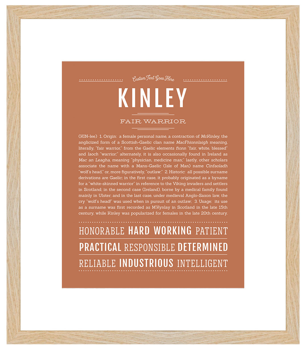 Kinley | Name Art Print