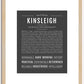 Kinsleigh | Name Art Print