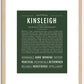 Kinsleigh | Name Art Print