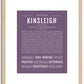 Kinsleigh | Name Art Print