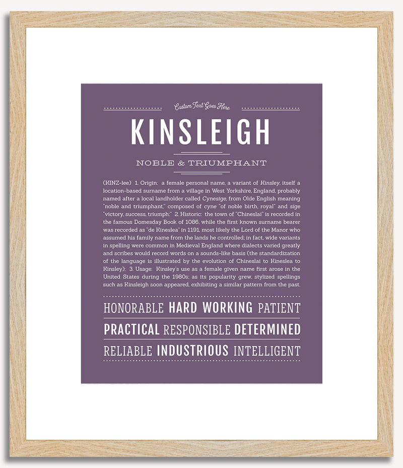 Kinsleigh | Name Art Print