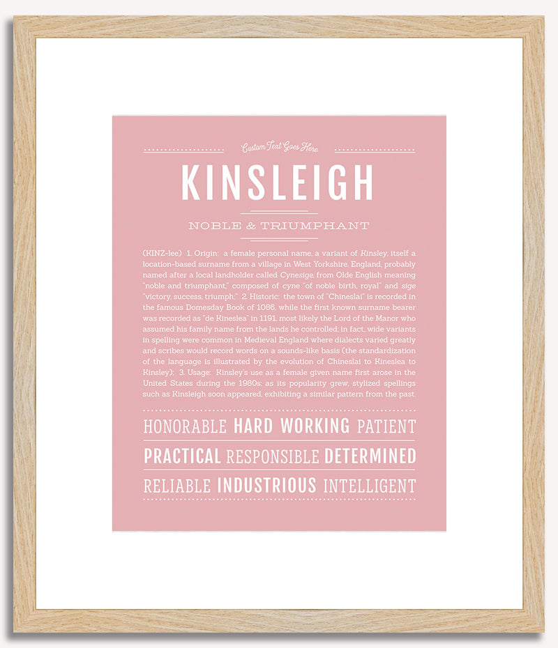 Kinsleigh | Name Art Print