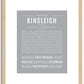 Kinsleigh | Name Art Print