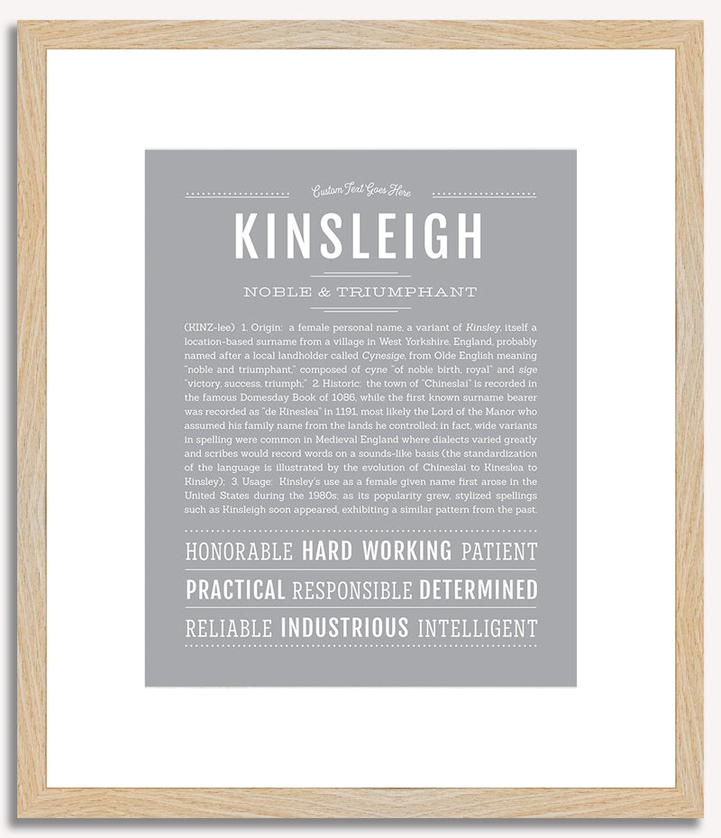 Kinsleigh | Name Art Print