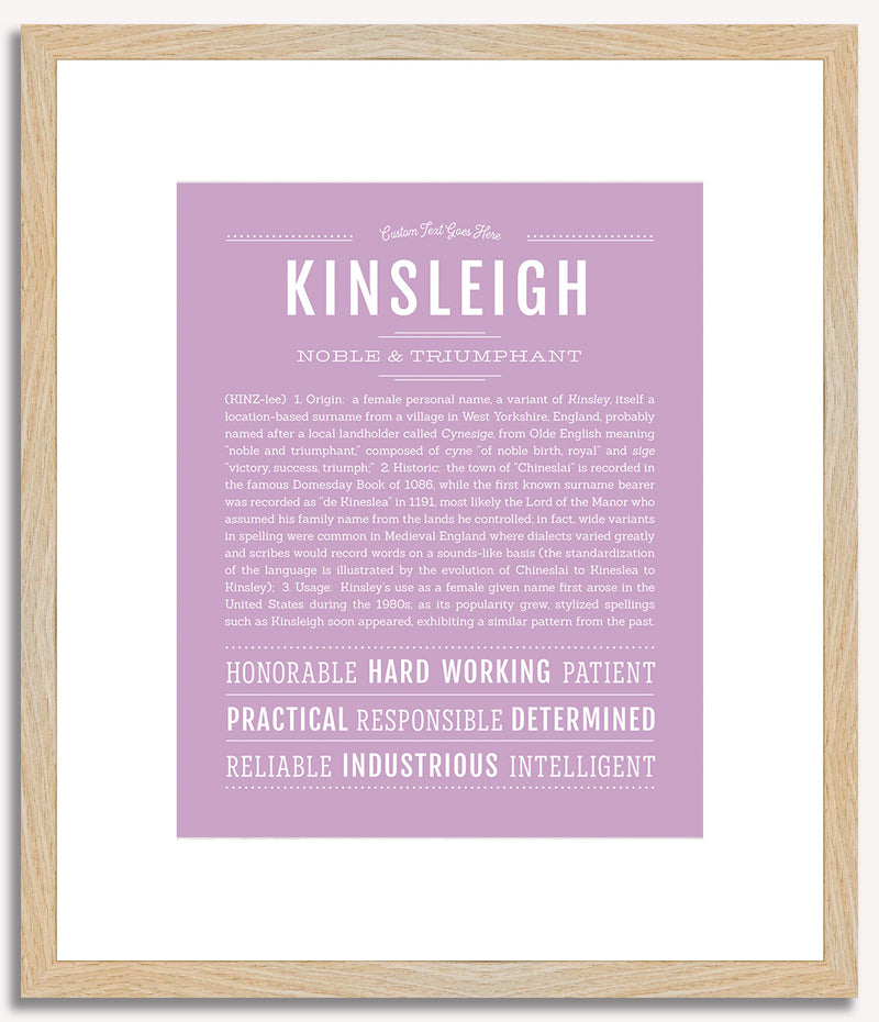 Kinsleigh | Name Art Print