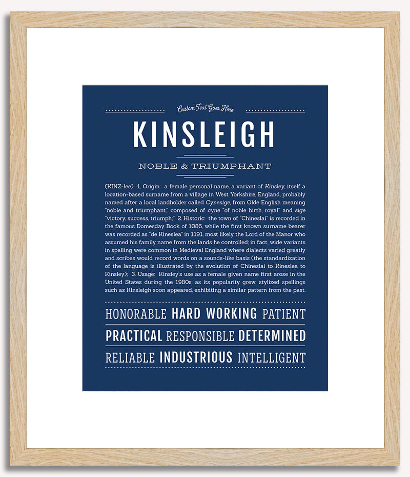 Kinsleigh | Name Art Print