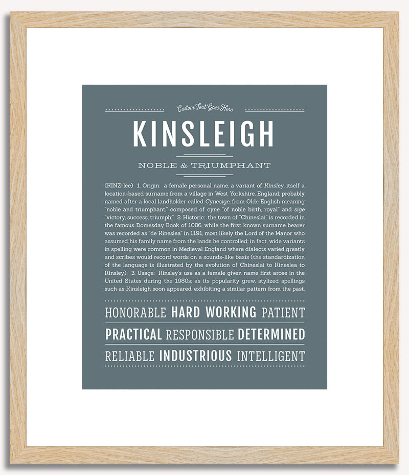 Kinsleigh | Name Art Print