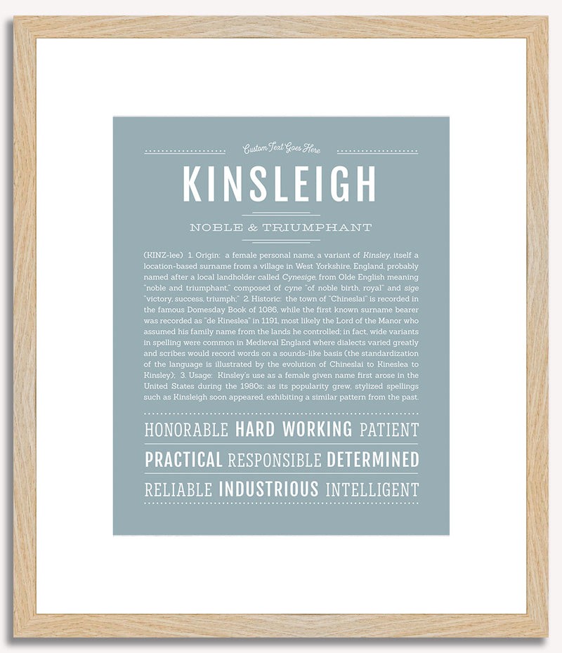 Kinsleigh | Name Art Print