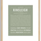 Kinsleigh | Name Art Print