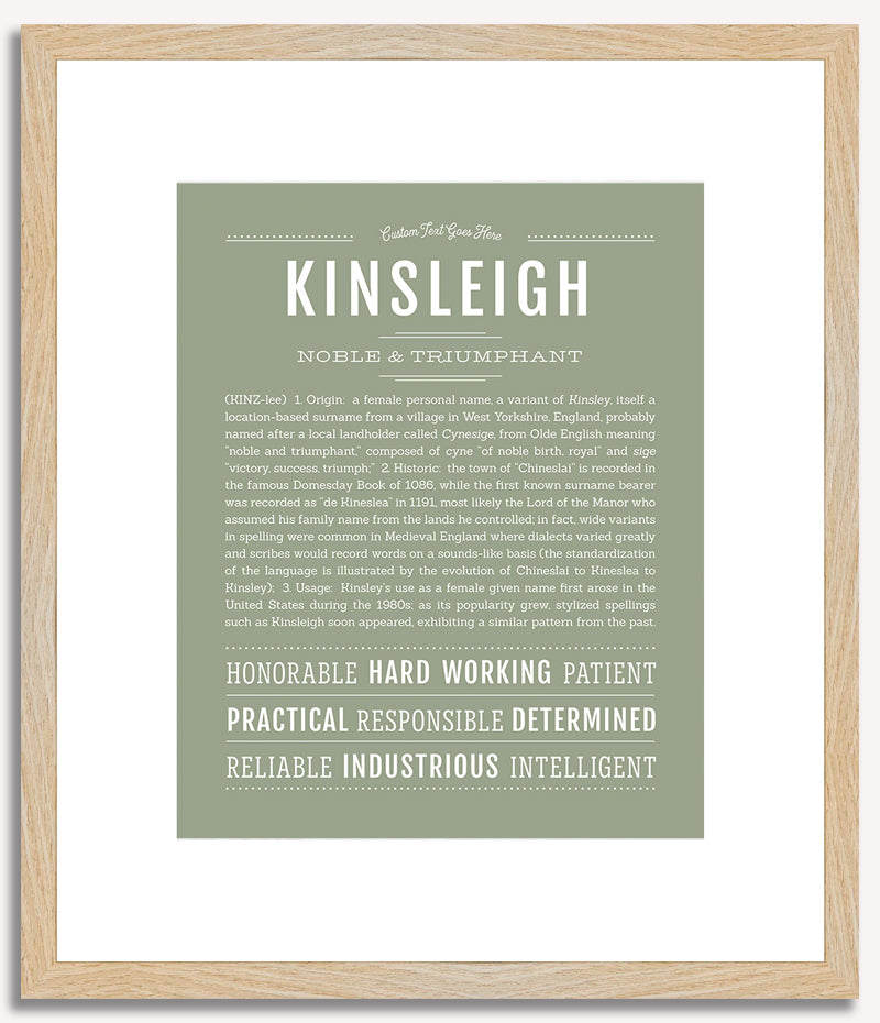 Kinsleigh | Name Art Print