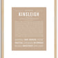 Kinsleigh | Name Art Print