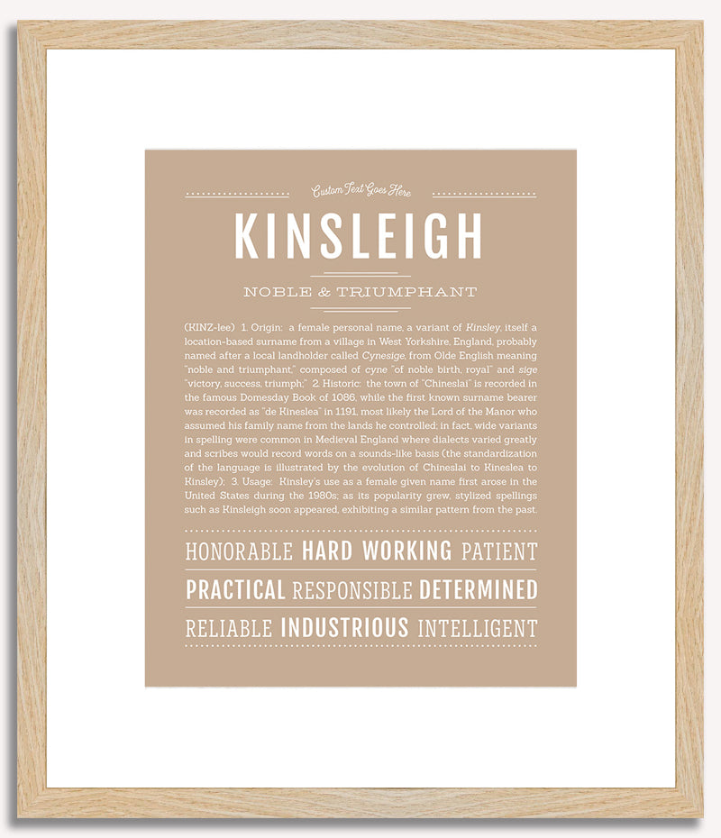 Kinsleigh | Name Art Print