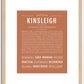 Kinsleigh | Name Art Print