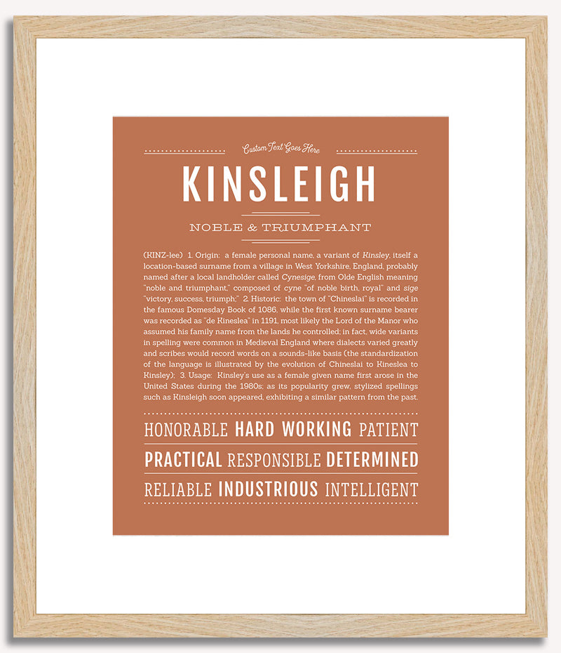 Kinsleigh | Name Art Print