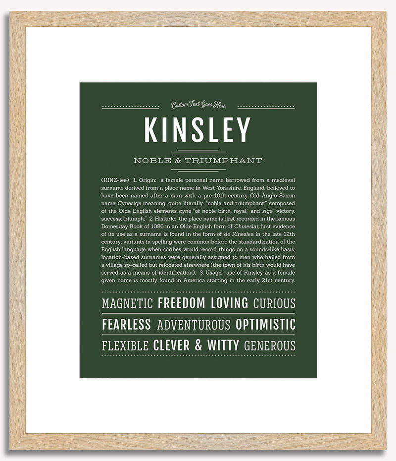 Kinsley | Name Art Print