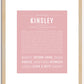 Kinsley | Name Art Print