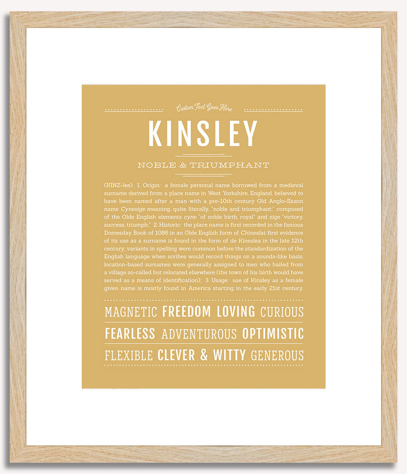 Kinsley | Name Art Print