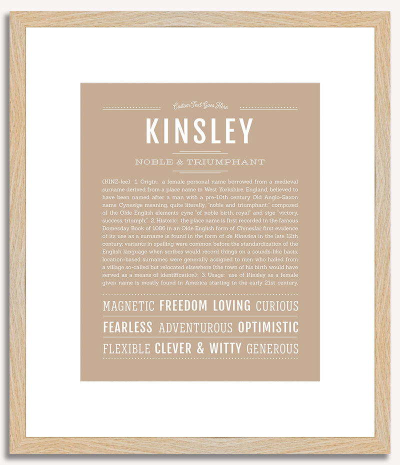 Kinsley | Name Art Print