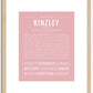 Kinzley | Name Art Print