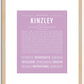 Kinzley | Name Art Print