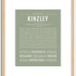 Kinzley | Name Art Print