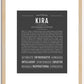 Kira | Name Art Print