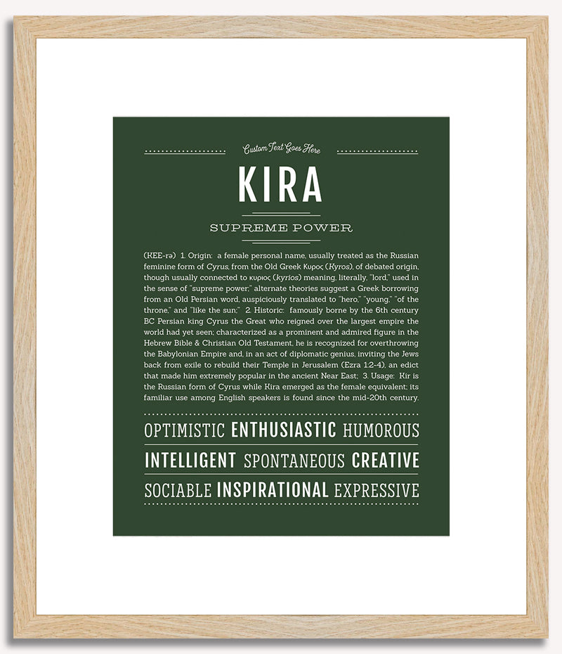 Kira | Name Art Print