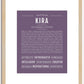 Kira | Name Art Print