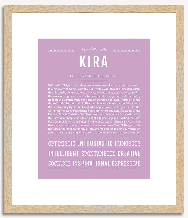 Kira | Name Art Print