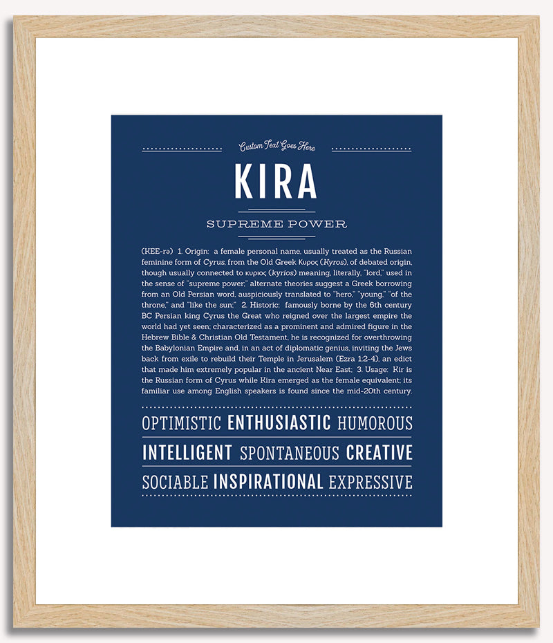 Kira | Name Art Print