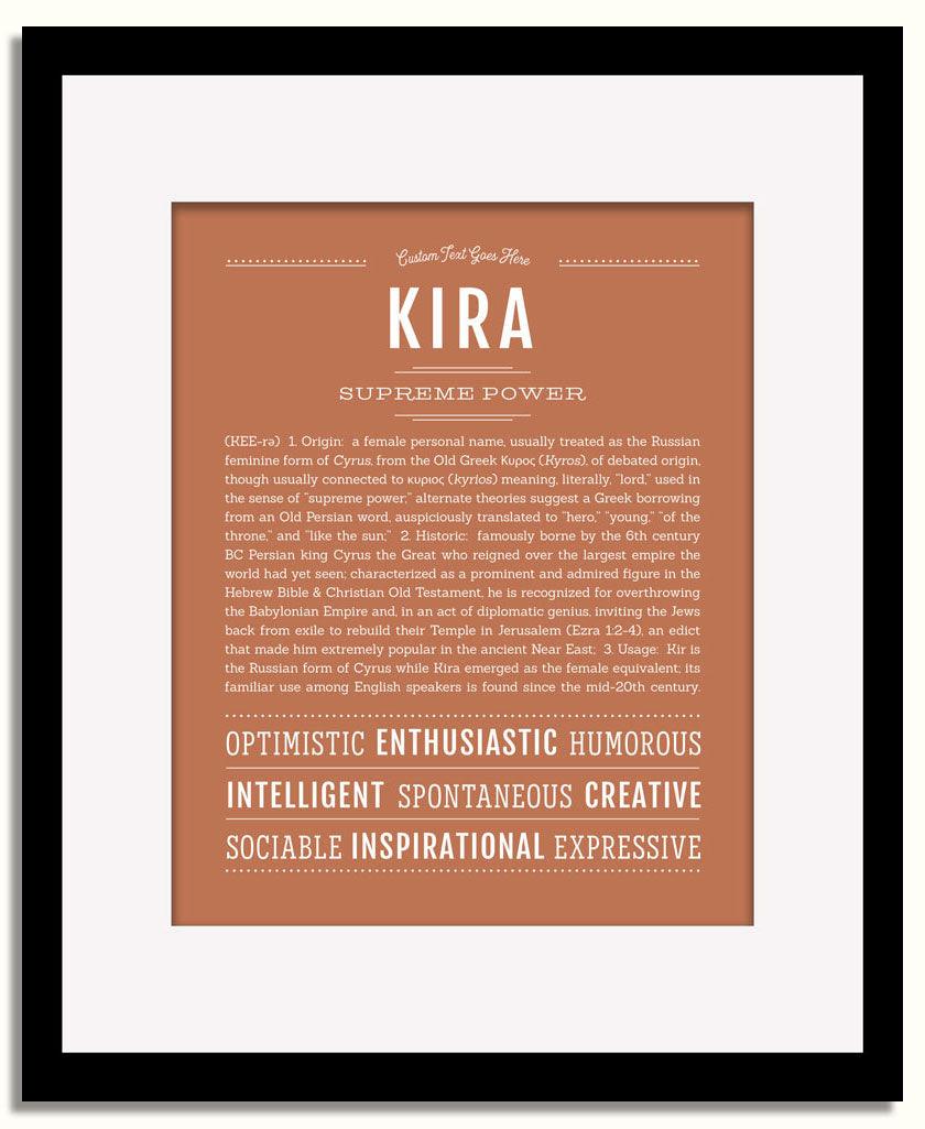 Frame Options | Terra Cotta | Black Frame, Matted