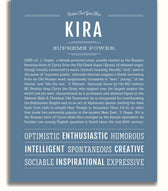 Kira | Name Art Print – Name Stories
