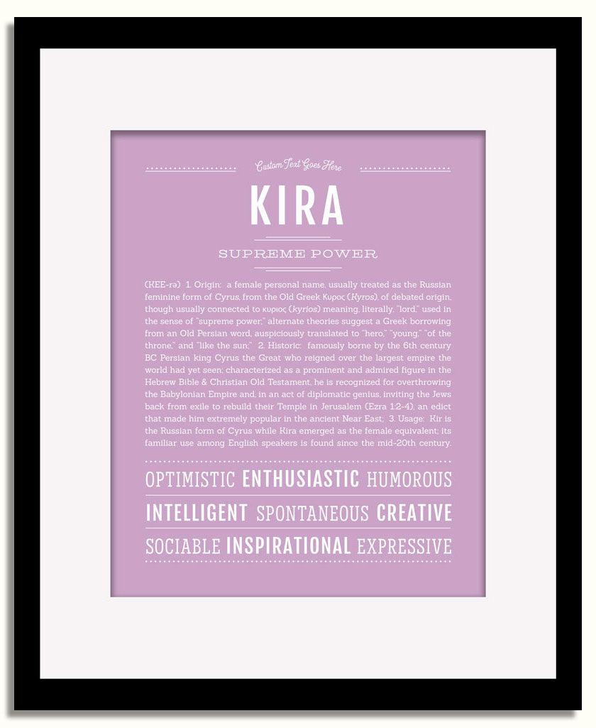 Frame Options | Lilac | Black Frame, Matted