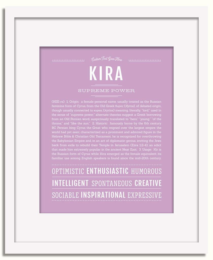 Frame Options | Lilac | White Frame, Matted