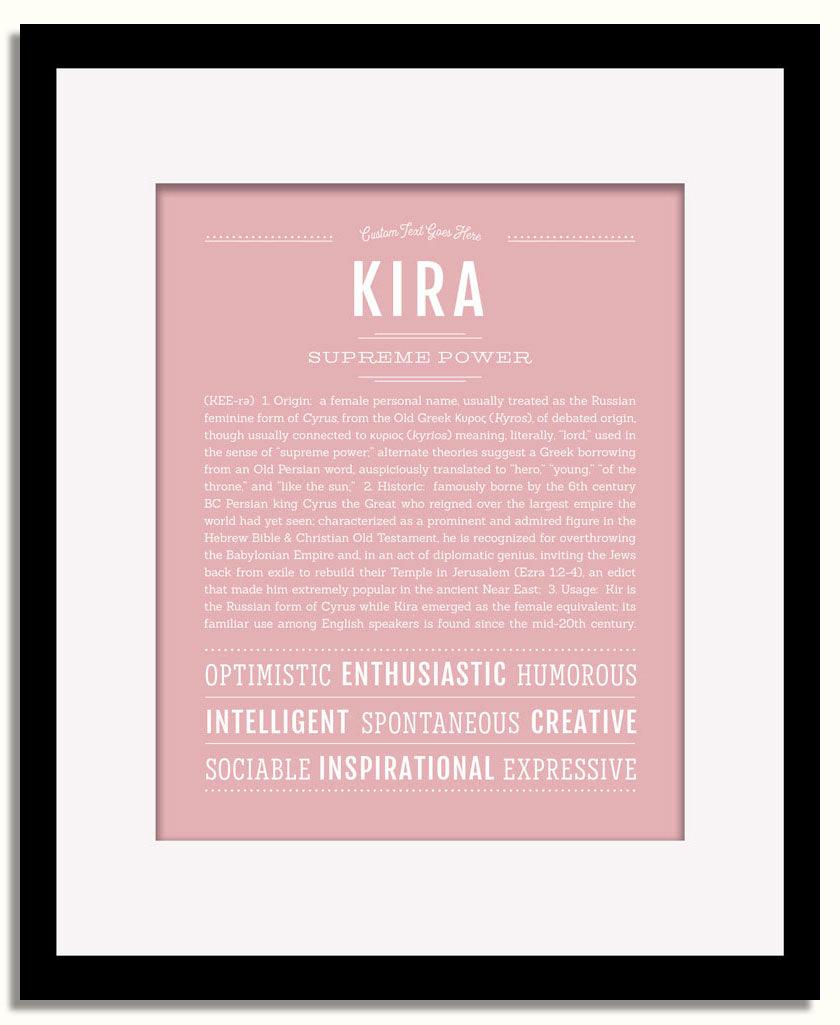 Frame Options | Dusty Rose | Black Frame, Matted