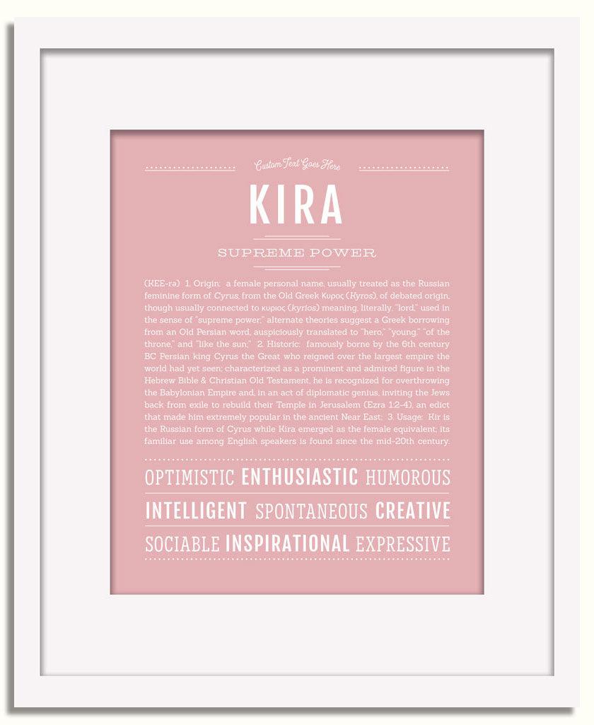 Frame Options | Dusty Rose | White Frame, Matted