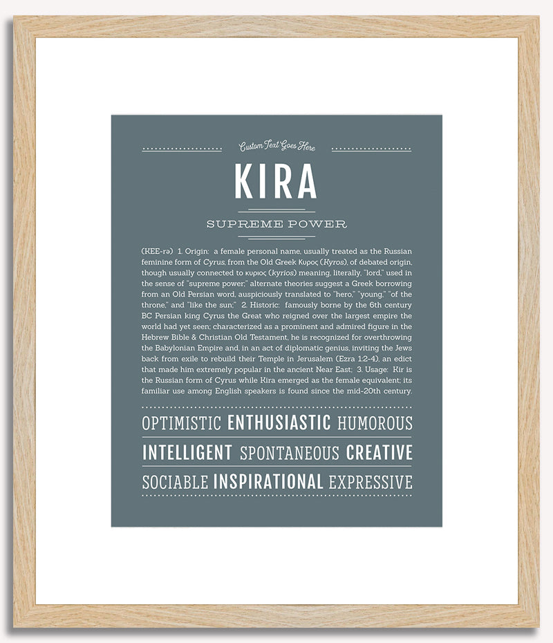 Kira | Name Art Print