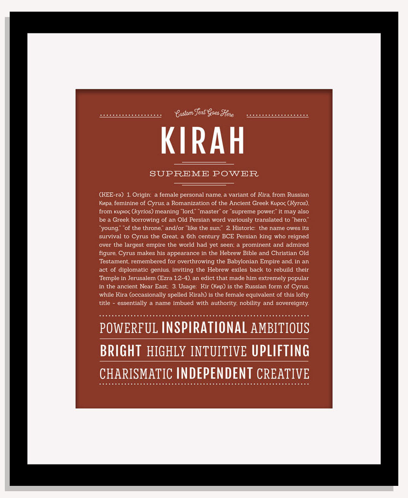 Kirah | Name Art Print