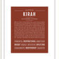 Kirah | Name Art Print