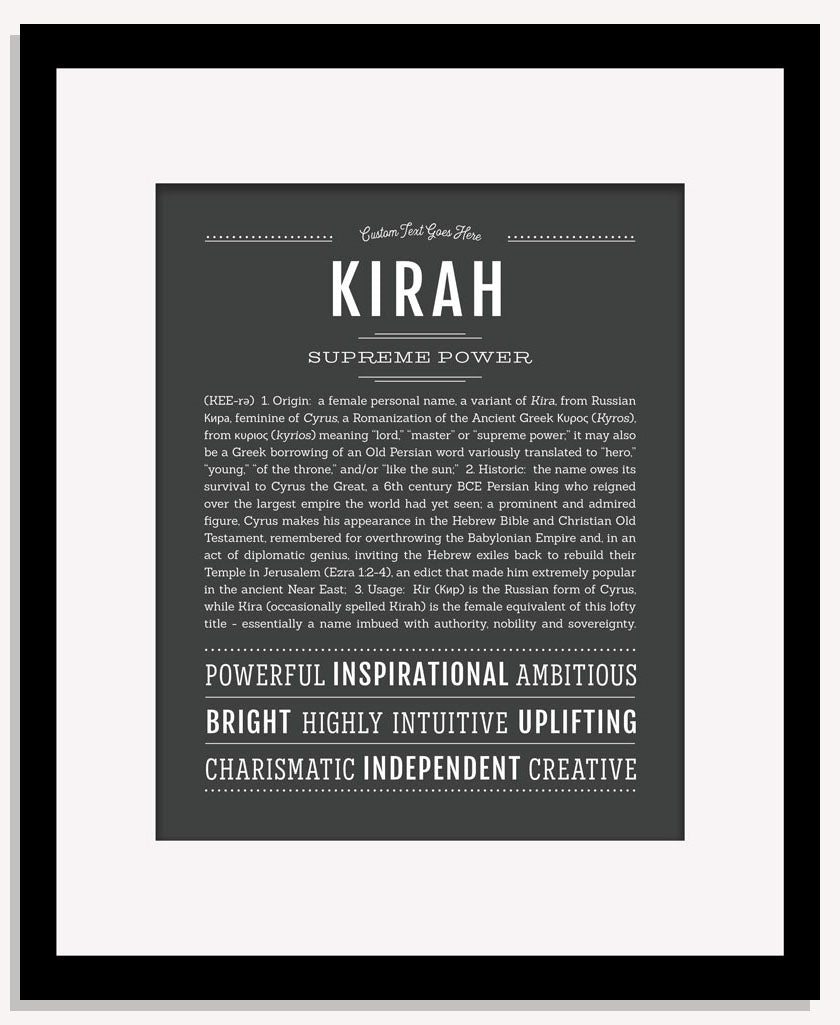 Kirah | Name Art Print