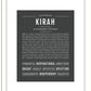 Kirah | Name Art Print