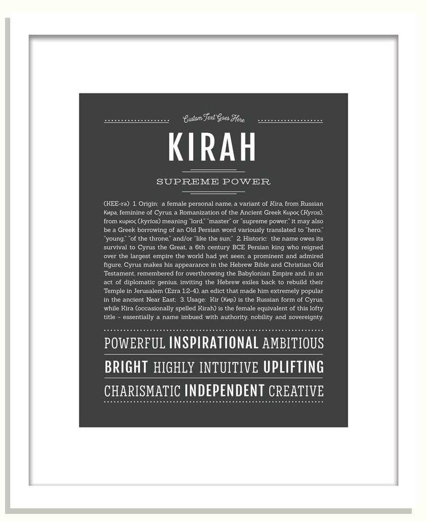 Kirah | Name Art Print