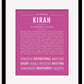 Kirah | Name Art Print