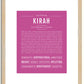 Kirah | Name Art Print