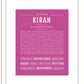 Kirah | Name Art Print