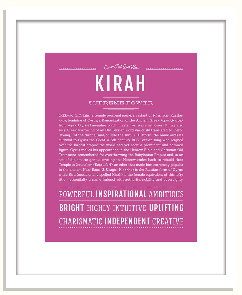 Kirah | Name Art Print