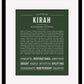 Kirah | Name Art Print