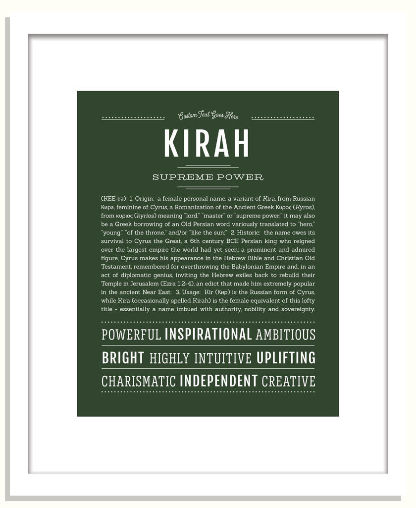 Kirah | Name Art Print