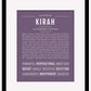 Kirah | Name Art Print