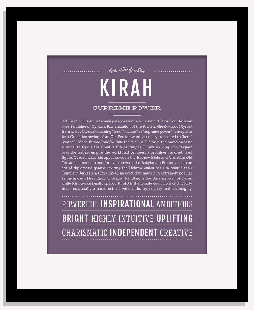 Kirah | Name Art Print